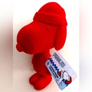 Snoopy 9" Red Tabletop Flocked Figure, by Ruz